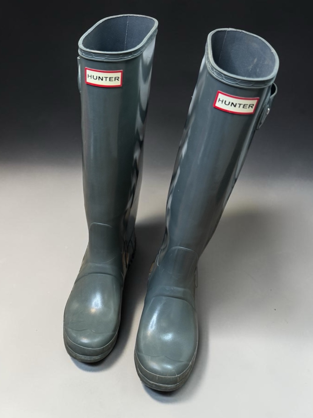 Hunter GreenTall Rubber Rain Boots